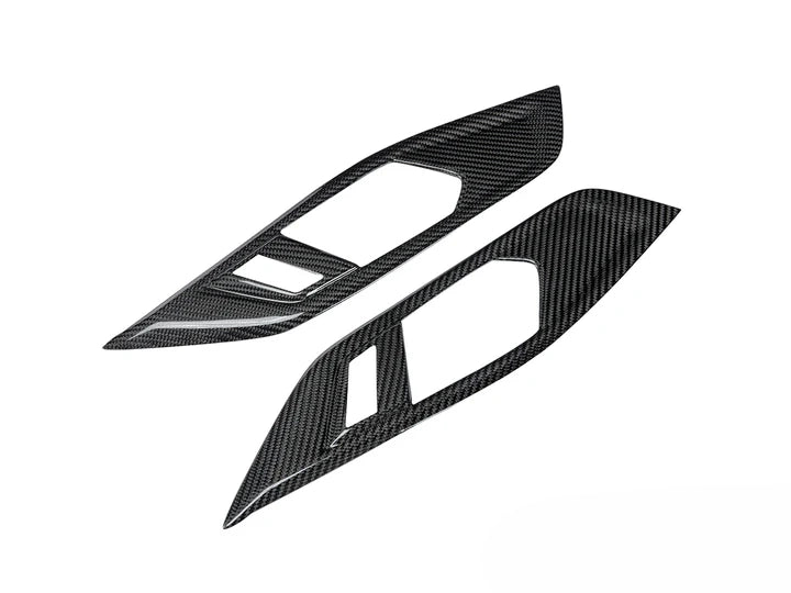 AutoTecknic Dry Carbon Interior Door Handle Trim Set - G22 4-Series-Interior-Silicon Valley Bimmer