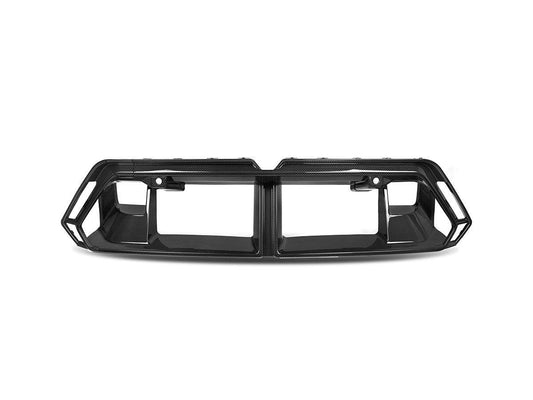 AutoTecknic Dry Carbon OEM-Spec Center Bumper Trim - G90/ G99 M5-Exterior-Silicon Valley Bimmer
