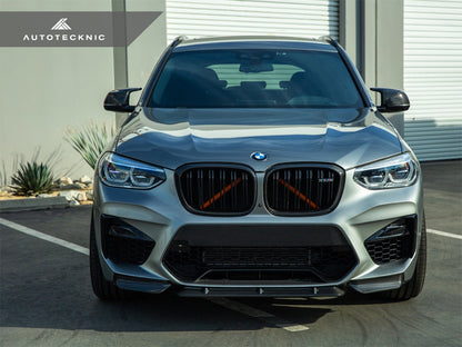AutoTecknic Dry Carbon Performante Aero Splitter & Center Lip Set - F97 X3M | F98 X4M-Exterior-Silicon Valley Bimmer