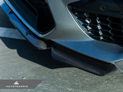 AutoTecknic Dry Carbon Performante Aero Splitter & Center Lip Set - F97 X3M | F98 X4M-Exterior-Silicon Valley Bimmer