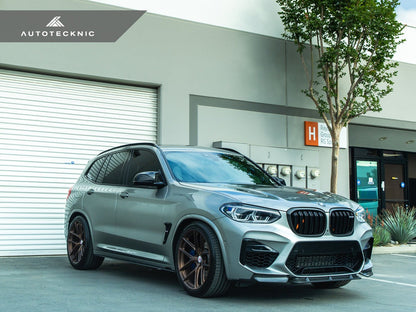AutoTecknic Dry Carbon Performante Aero Splitter & Center Lip Set - F97 X3M | F98 X4M-Exterior-Silicon Valley Bimmer