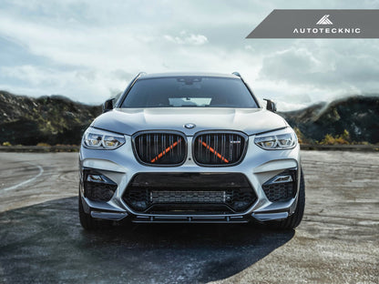 AutoTecknic Dry Carbon Performante Aero Splitter & Center Lip Set - F97 X3M | F98 X4M-Exterior-Silicon Valley Bimmer