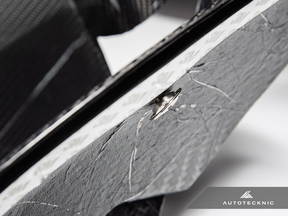 AutoTecknic Dry Carbon Podium Front Bumper Lower Vent Set - G87 M2-Exterior-Silicon Valley Bimmer