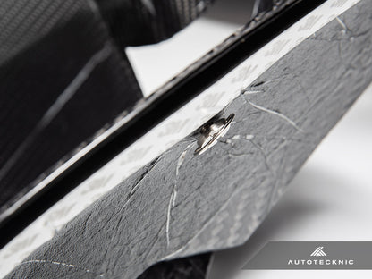 AutoTecknic Dry Carbon Podium Front Bumper Lower Vent Set - G87 M2-Exterior-Silicon Valley Bimmer