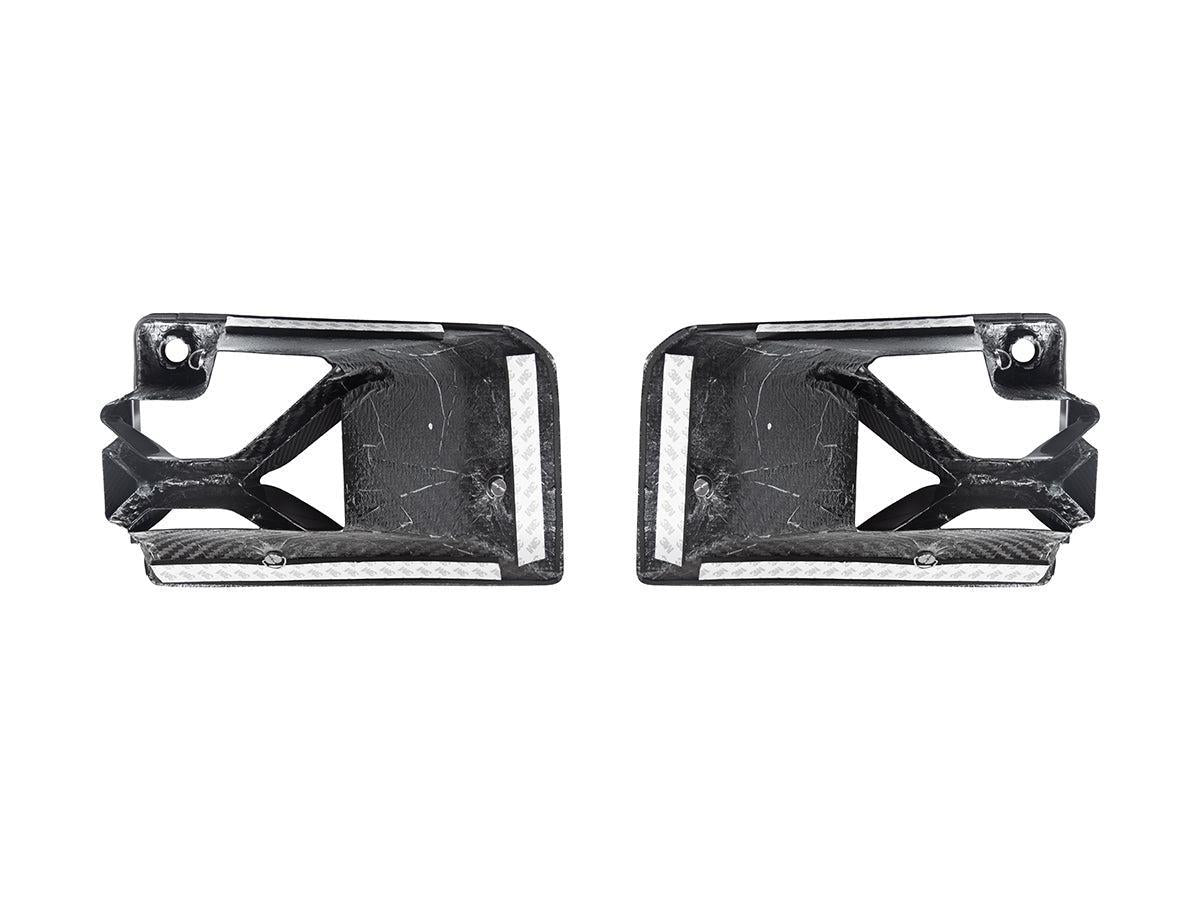 AutoTecknic Dry Carbon Podium Front Bumper Lower Vent Set - G87 M2-Exterior-Silicon Valley Bimmer