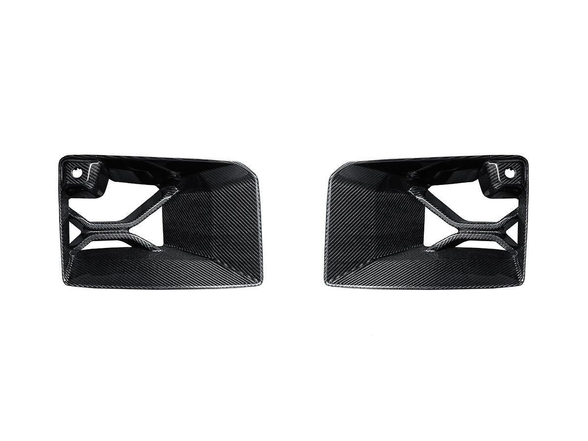 AutoTecknic Dry Carbon Podium Front Bumper Lower Vent Set - G87 M2-Exterior-Silicon Valley Bimmer
