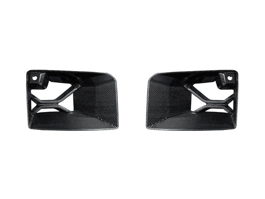 AutoTecknic Dry Carbon Podium Front Bumper Lower Vent Set - G87 M2-Exterior-Silicon Valley Bimmer