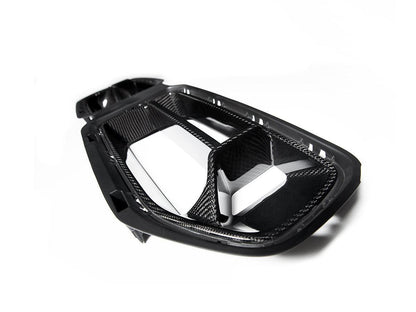 AutoTecknic Dry Carbon Podium Front Grille - G87 M2-Exterior-Silicon Valley Bimmer