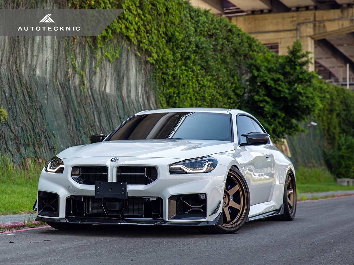 AutoTecknic Dry Carbon Podium Front Lip Set - G87 M2-Exterior-Silicon Valley Bimmer