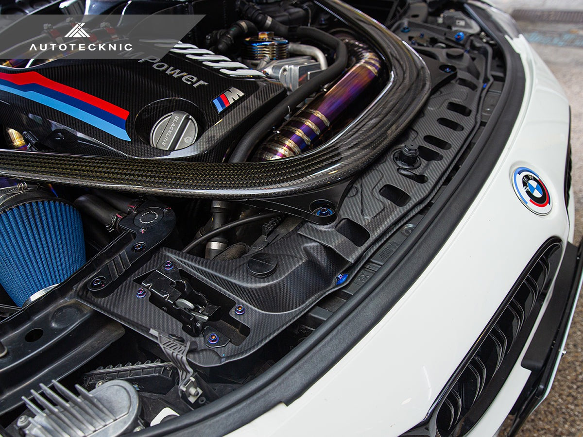 AutoTecknic Dry Carbon Radiator Support Brace - F8X M2/ M3/ M4-Exterior-Silicon Valley Bimmer