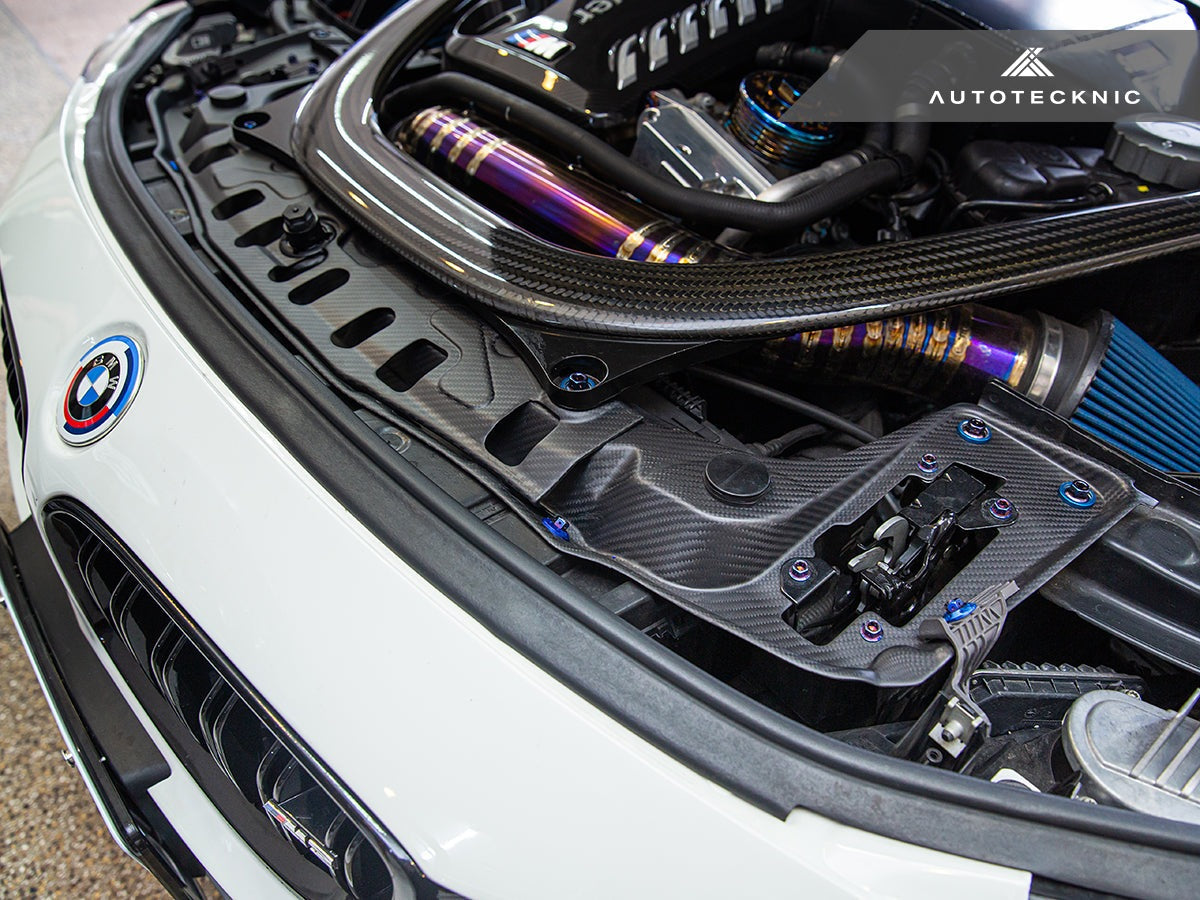 AutoTecknic Dry Carbon Radiator Support Brace - F8X M2/ M3/ M4-Exterior-Silicon Valley Bimmer