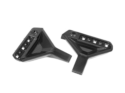 AutoTecknic Dry Carbon Rear Bumper Reflector Trim Set - G87 M2-Exterior-Silicon Valley Bimmer