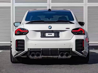 AutoTecknic Dry Carbon Rear Bumper Trim Set - G87 M2-Exterior-Silicon Valley Bimmer