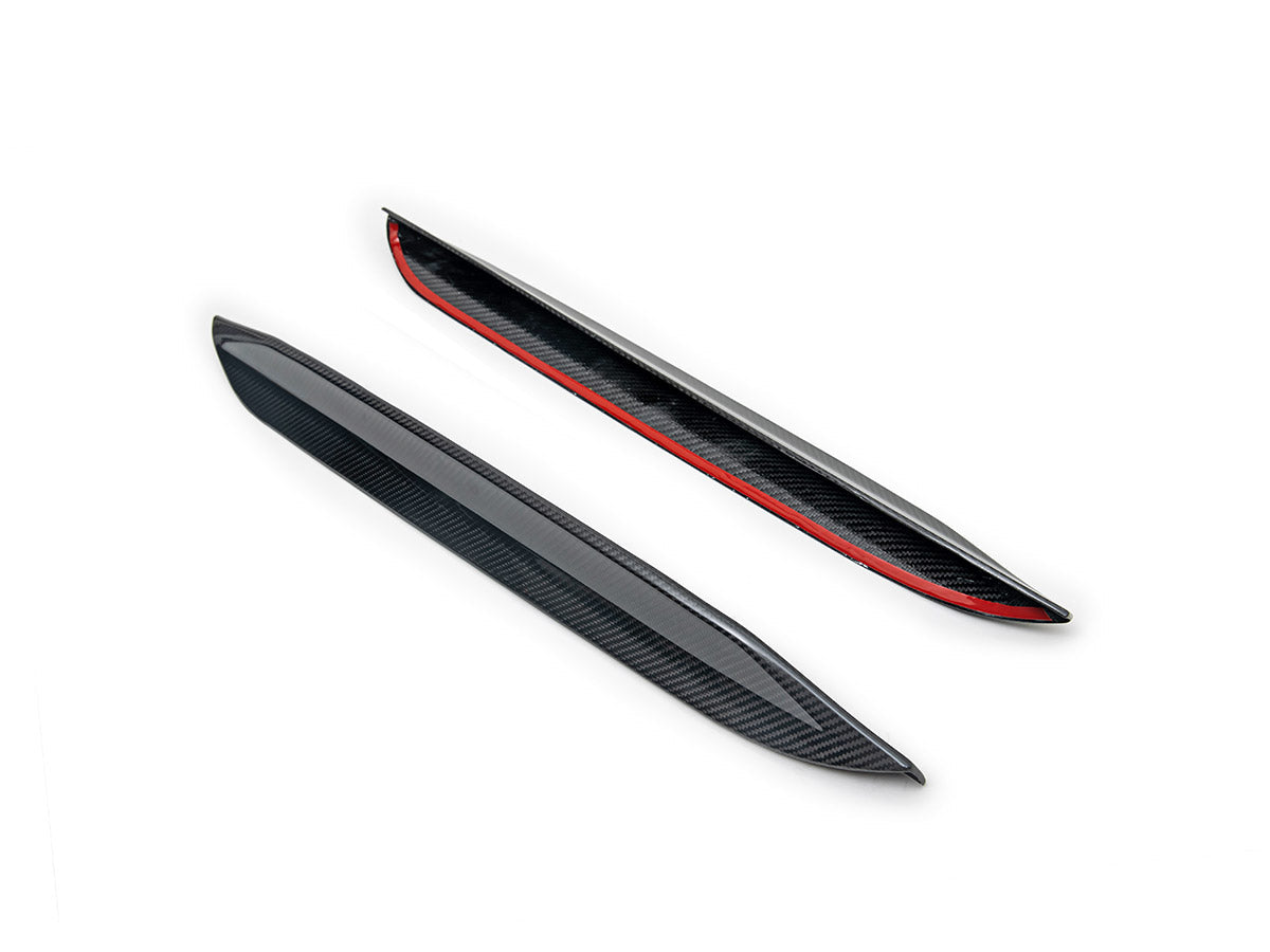 AutoTecknic Dry Carbon Rear Fin Set - F96 X6M | G06 X6-Exterior-Silicon Valley Bimmer