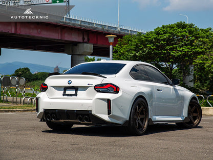 AutoTecknic Dry Carbon Rear Splitter Set - G87 M2-Exterior-Silicon Valley Bimmer