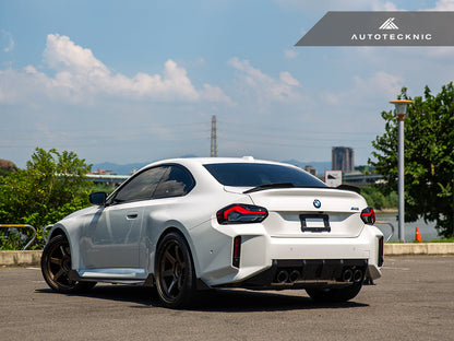 AutoTecknic Dry Carbon Rear Splitter Set - G87 M2-Exterior-Silicon Valley Bimmer