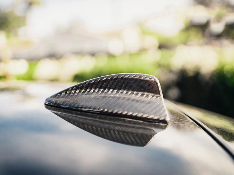 AutoTecknic Dry Carbon Roof Antenna Cover - E82 1-Series | E90 3-Series Sedan | E92 3-Series Coupe Including M3-Exterior-Silicon Valley Bimmer