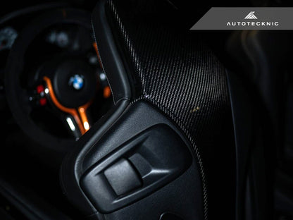 AutoTecknic Dry Carbon Seat Back Cover - F87 M2 Competition | F80 M3 | F82 M4-Interior-Silicon Valley Bimmer