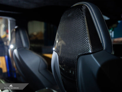 AutoTecknic Dry Carbon Seat Back Cover Set - F91/ F92/ F93 M8-Interior-Silicon Valley Bimmer