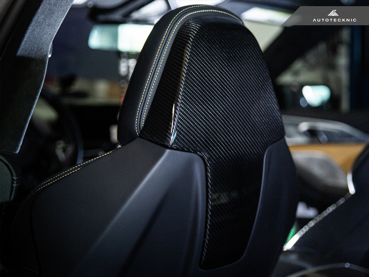AutoTecknic Dry Carbon Seat Back Cover Set - F91/ F92/ F93 M8-Interior-Silicon Valley Bimmer