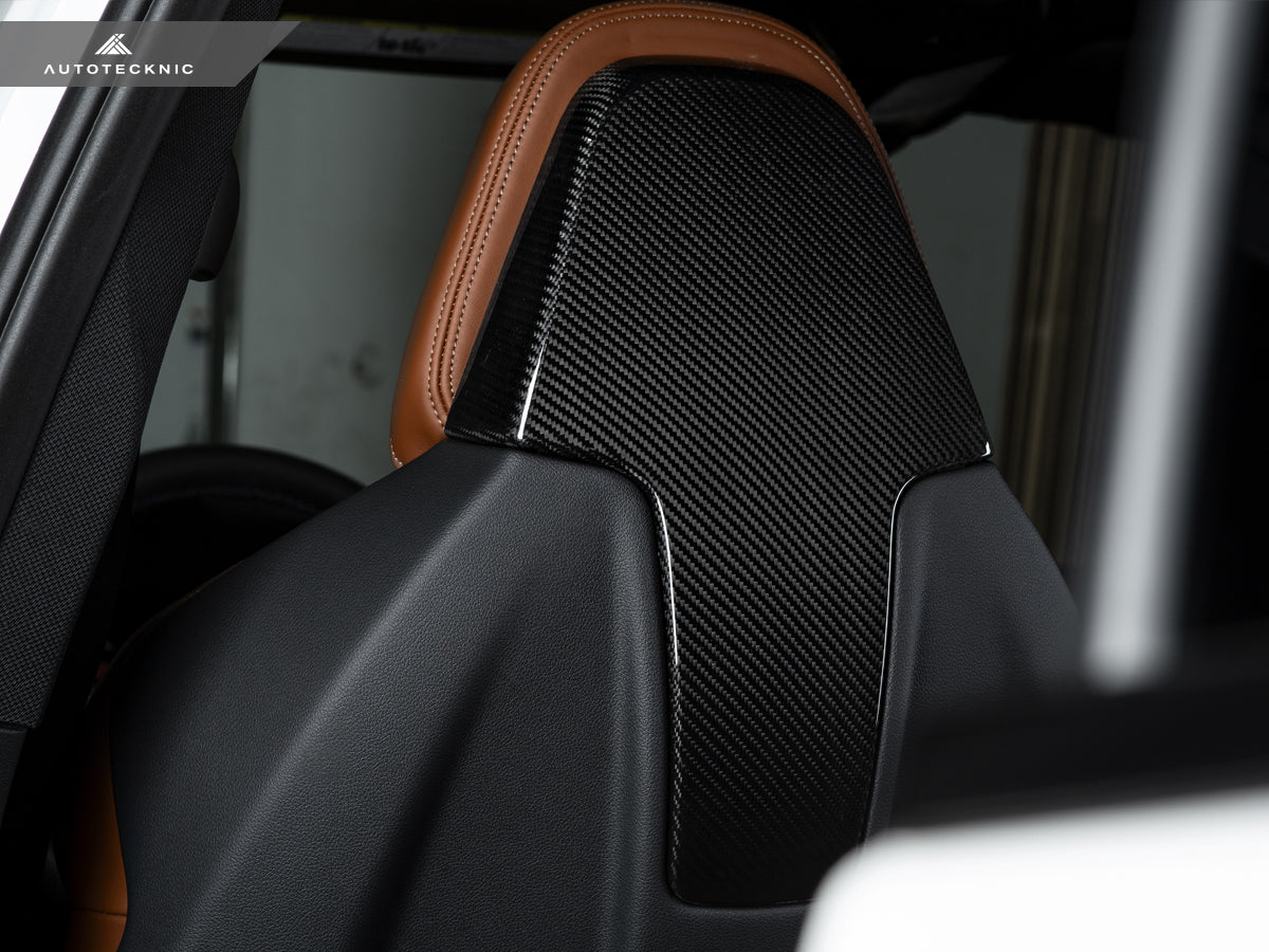 AutoTecknic Dry Carbon Seat Back Cover Set - F97 X3M | F98 X4M-Interior-Silicon Valley Bimmer