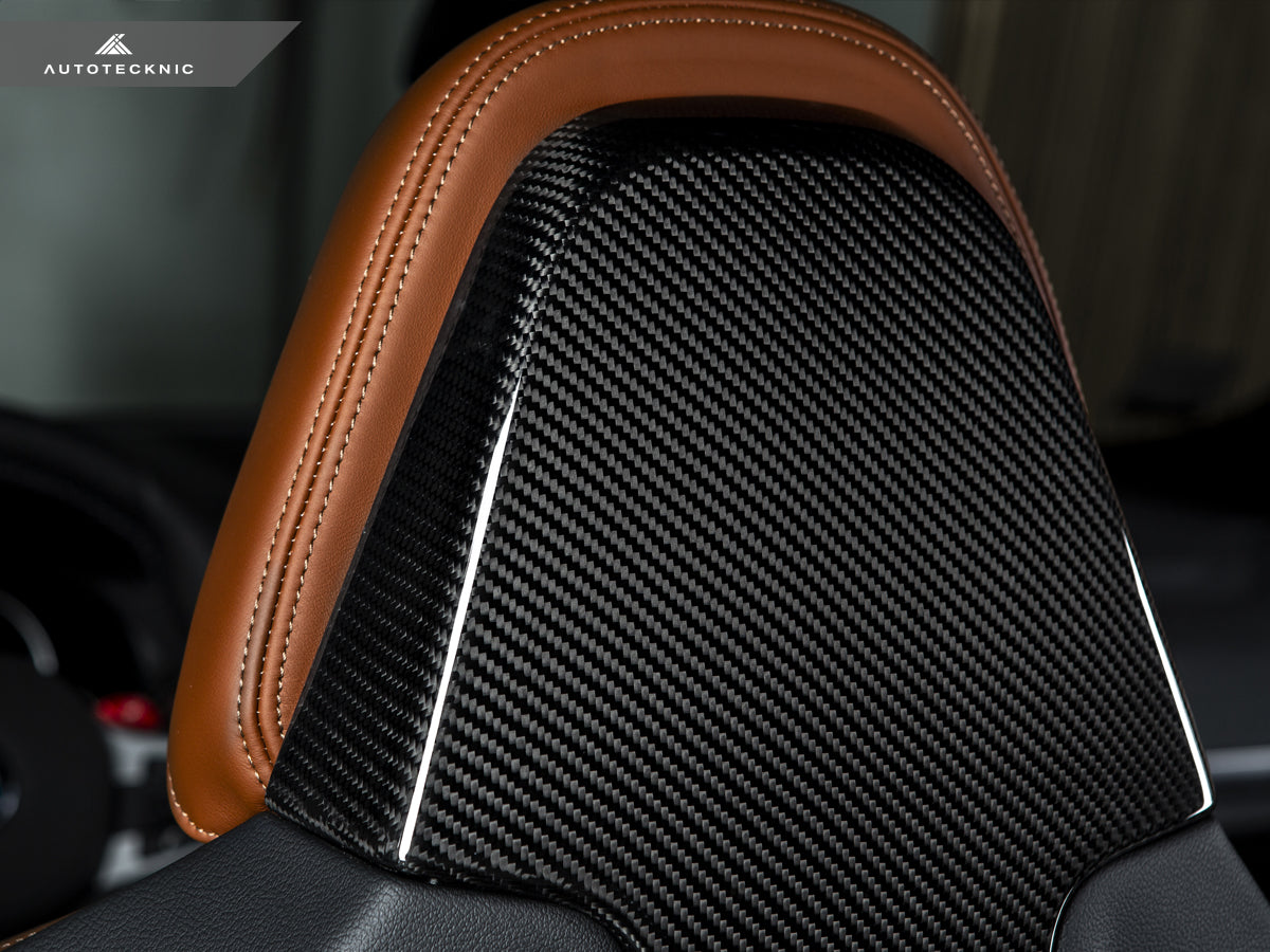 AutoTecknic Dry Carbon Seat Back Cover Set - F97 X3M | F98 X4M-Interior-Silicon Valley Bimmer