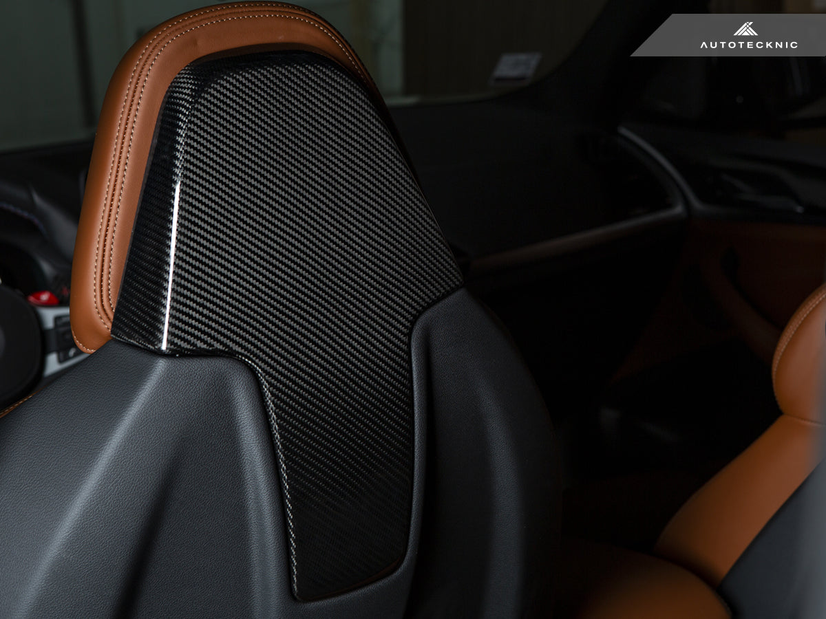 AutoTecknic Dry Carbon Seat Back Cover Set - F97 X3M | F98 X4M-Interior-Silicon Valley Bimmer