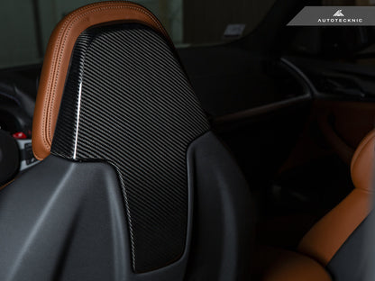 AutoTecknic Dry Carbon Seat Back Cover Set - F97 X3M | F98 X4M-Interior-Silicon Valley Bimmer