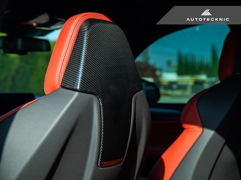 AutoTecknic Dry Carbon Seat Back Cover Set - F97 X3M | F98 X4M-Interior-Silicon Valley Bimmer