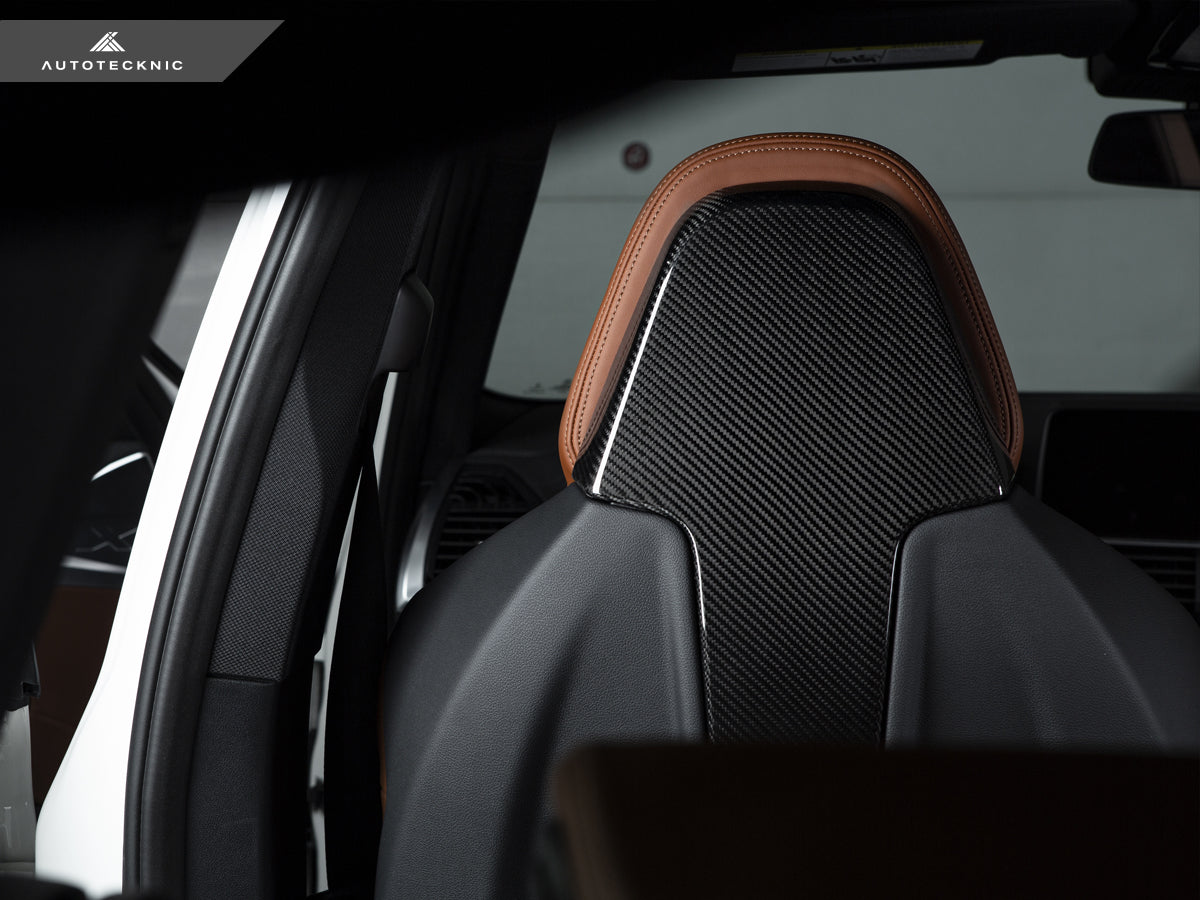 AutoTecknic Dry Carbon Seat Back Cover Set - F97 X3M | F98 X4M-Interior-Silicon Valley Bimmer