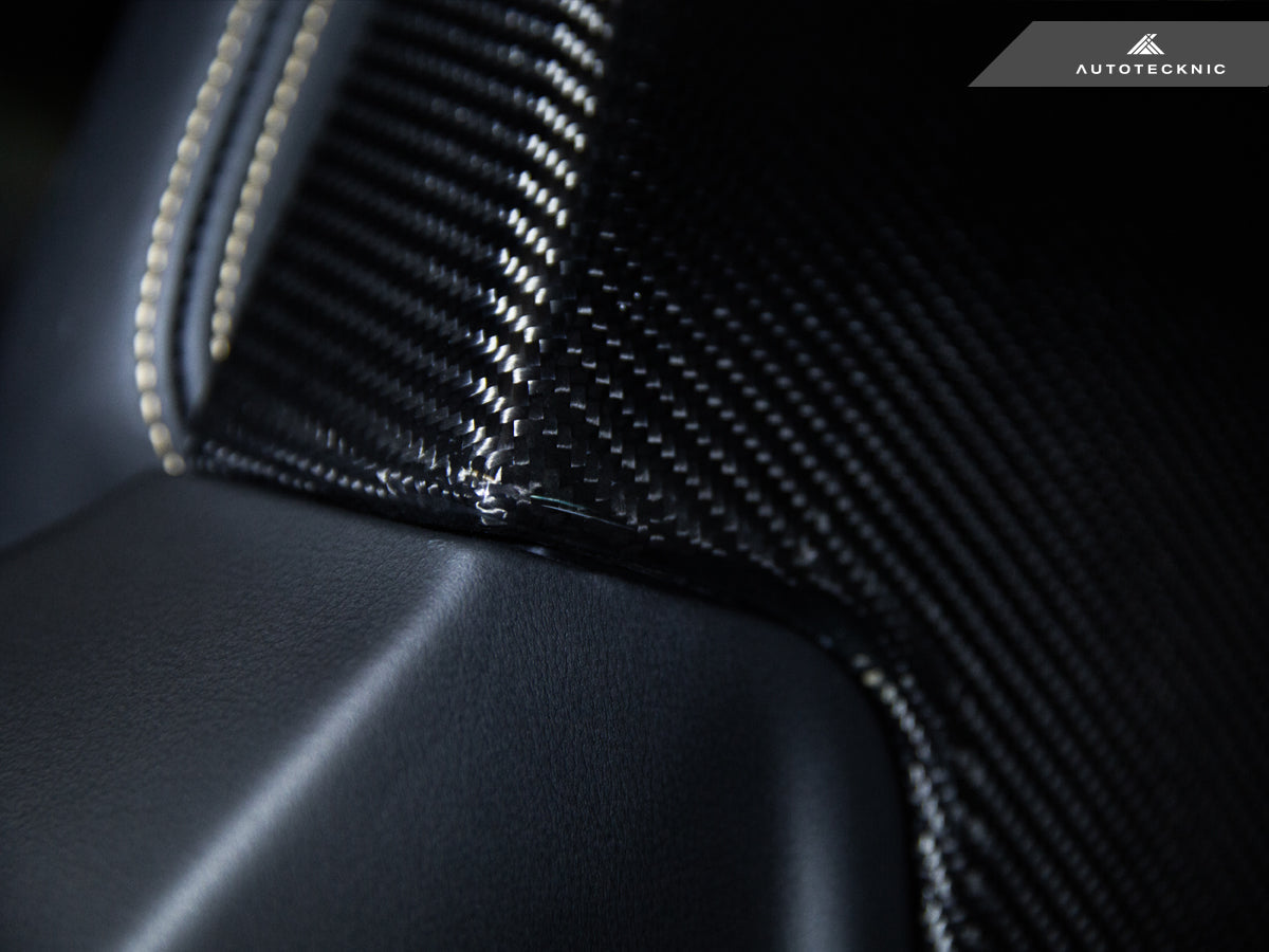 AutoTecknic Dry Carbon Seat Back Cover Set - G01 X3 M40I | G02 X4 M40I-Interior-Silicon Valley Bimmer