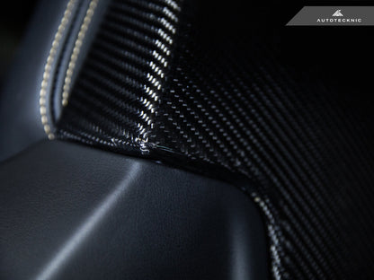 AutoTecknic Dry Carbon Seat Back Cover Set - G01 X3 M40I | G02 X4 M40I-Interior-Silicon Valley Bimmer