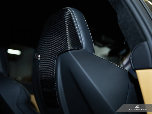 AutoTecknic Dry Carbon Seat Back Cover Set - G42 M240I-Interior-Silicon Valley Bimmer