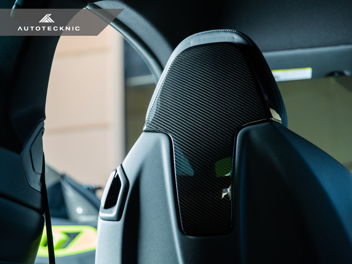 AutoTecknic Dry Carbon Seat Back Cover Set - G80 M3 | G82 M4-Interior-Silicon Valley Bimmer