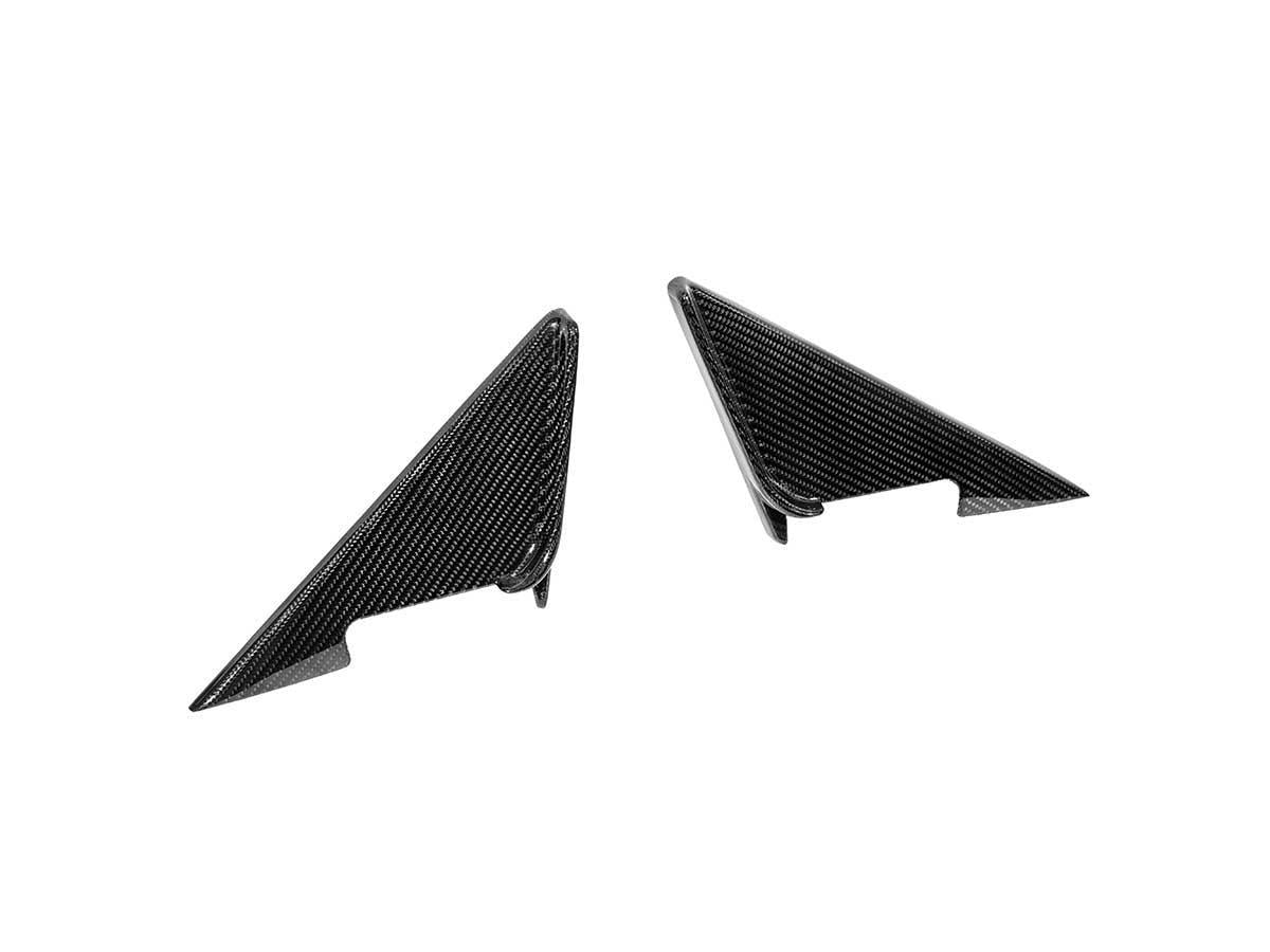 AutoTecknic Dry Carbon Side Mirror Wind Deflector Set - G87 M2-Exterior-Silicon Valley Bimmer