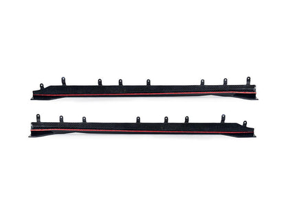 AutoTecknic Dry Carbon Side Skirt Extension Set - G87 M2-Exterior-Silicon Valley Bimmer