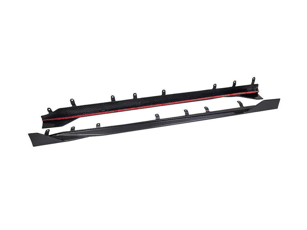 AutoTecknic Dry Carbon Side Skirt Extension Set - G87 M2-Exterior-Silicon Valley Bimmer