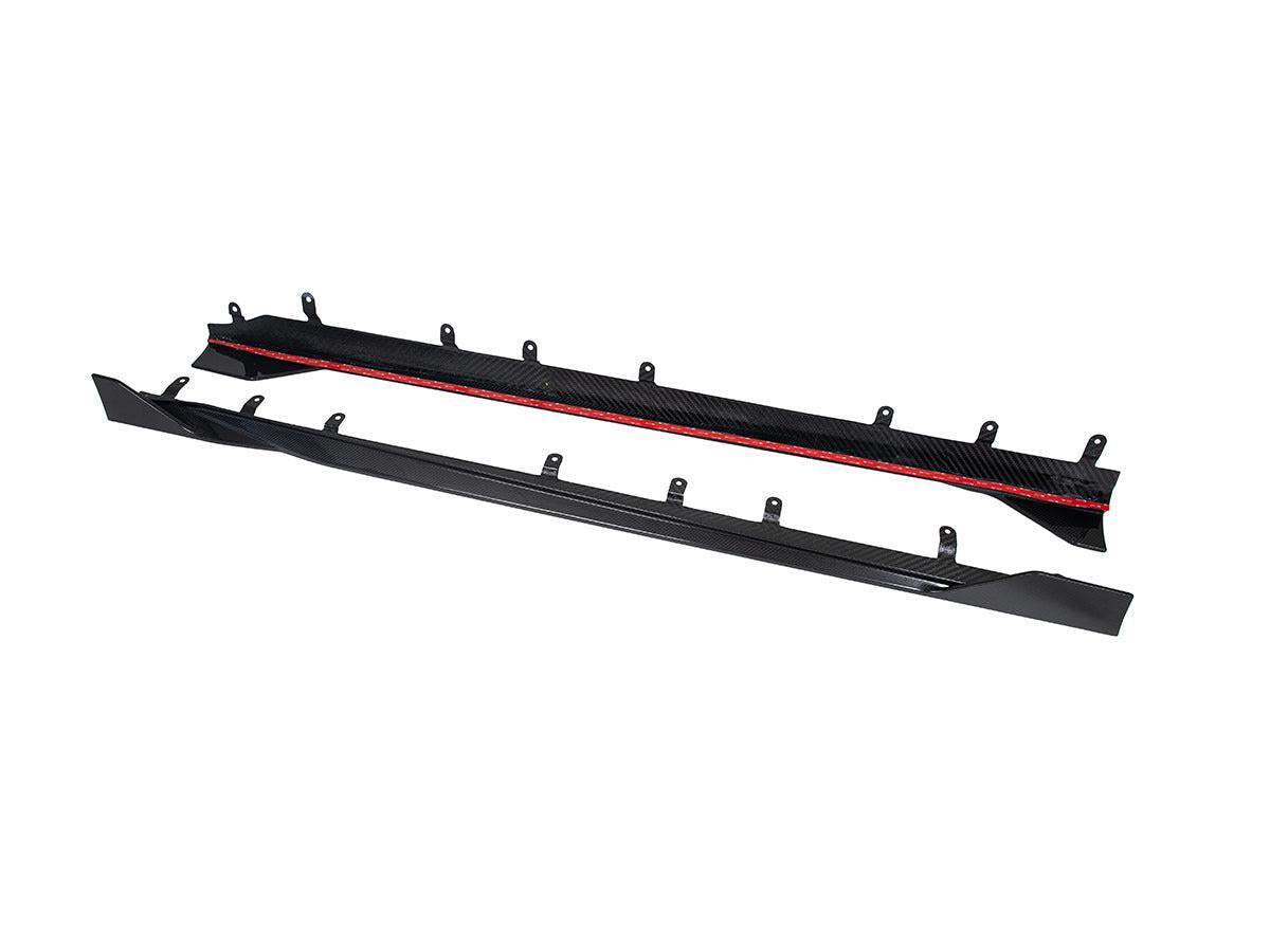 AutoTecknic Dry Carbon Side Skirt Extension Set - G87 M2-Exterior-Silicon Valley Bimmer