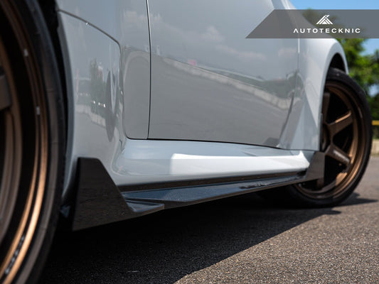 AutoTecknic Dry Carbon Side Skirt Extension Set - G87 M2-Exterior-Silicon Valley Bimmer