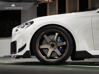 AutoTecknic Dry Carbon Side Skirt Extension Set - G87 M2-Exterior-Silicon Valley Bimmer