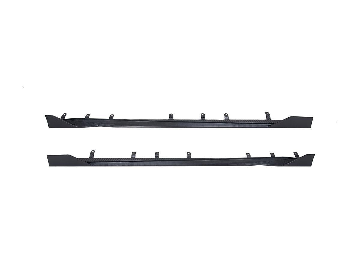 AutoTecknic Dry Carbon Side Skirt Extension Set - G87 M2-Exterior-Silicon Valley Bimmer