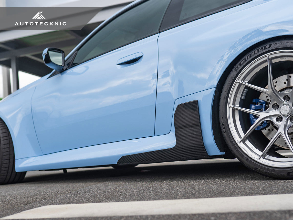 AutoTecknic Dry Carbon Side Skirt Winglet Set - G87 M2-Exterior-Silicon Valley Bimmer