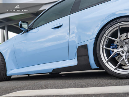 AutoTecknic Dry Carbon Side Skirt Winglet Set - G87 M2-Exterior-Silicon Valley Bimmer