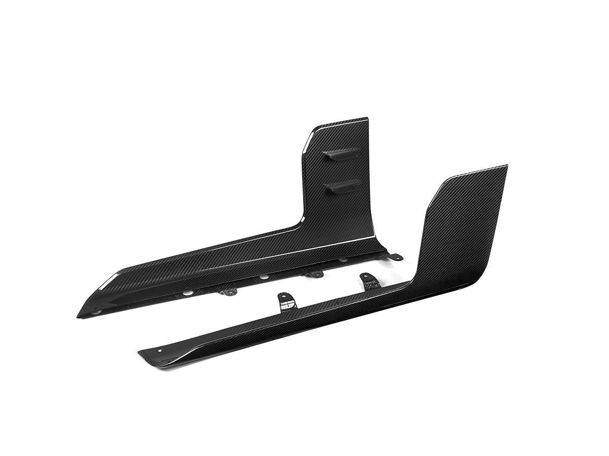 AutoTecknic Dry Carbon Side Skirt Winglet Set - G87 M2-Exterior-Silicon Valley Bimmer