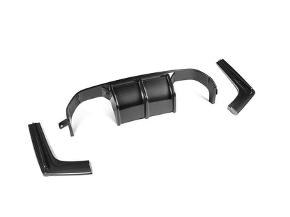 AutoTecknic Dry Carbon Versus Rear Diffuser Set - F80 M3 | F82/ F83 M4-Exterior-Silicon Valley Bimmer