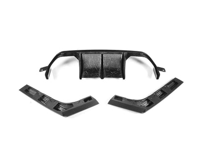 AutoTecknic Dry Carbon Versus Rear Diffuser Set - F80 M3 | F82/ F83 M4-Exterior-Silicon Valley Bimmer