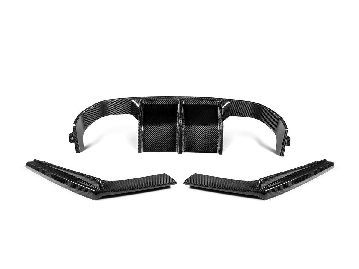 AutoTecknic Dry Carbon Versus Rear Diffuser Set - F80 M3 | F82/ F83 M4-Exterior-Silicon Valley Bimmer
