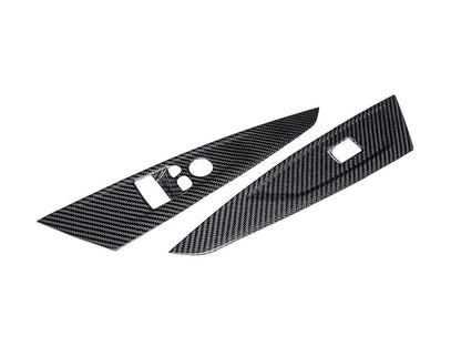 AutoTecknic Dry Carbon Window Switch Panel Trim Set - G22 4-Series-Interior-Silicon Valley Bimmer
