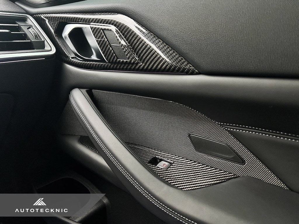 AutoTecknic Dry Carbon Window Switch Panel Trim Set - G22 4-Series-Interior-Silicon Valley Bimmer