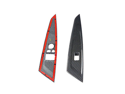 AutoTecknic Dry Carbon Window Switch Panel Trim Set - G22 4-Series-Interior-Silicon Valley Bimmer
